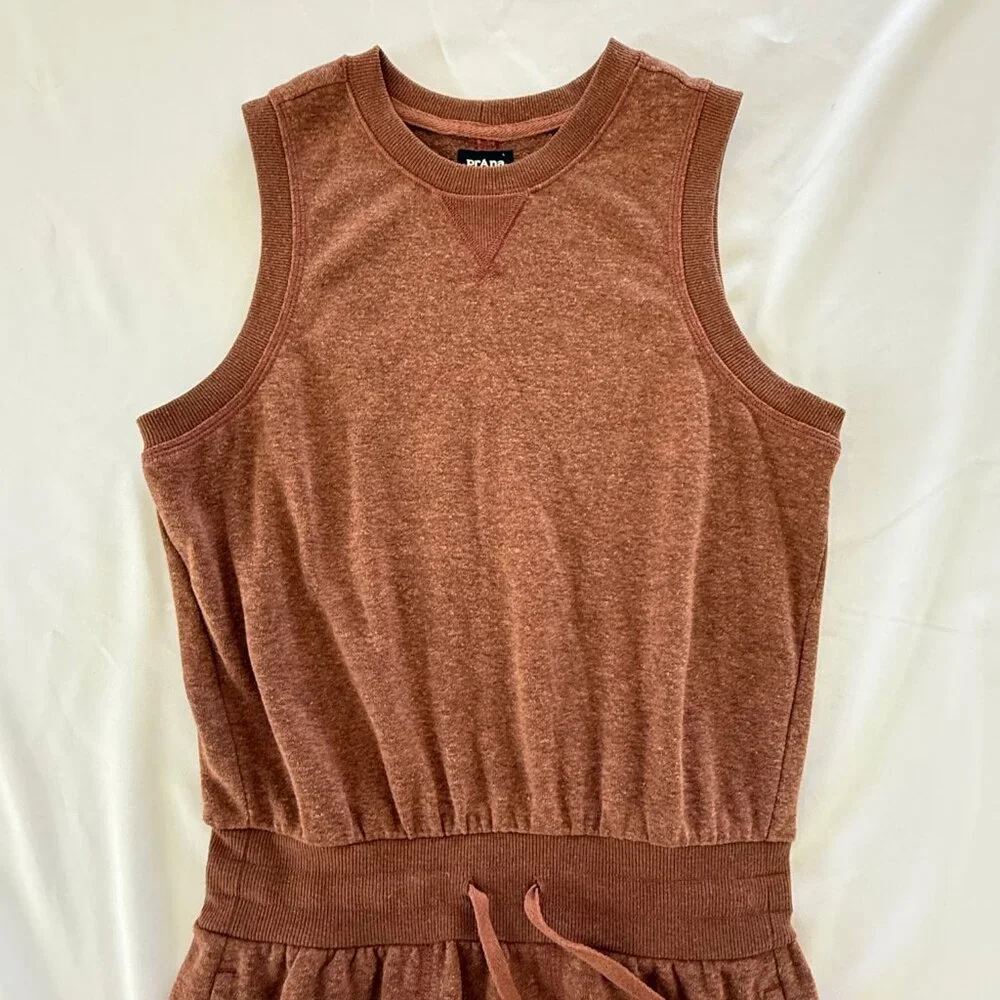 Prana Terry Hemp Blend Cozy Up Beach Hopper‎ Sleeveless Dress Size XS - Picture 2 of 6